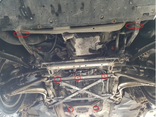 Ocelový kryt motoru Audi A4 B8, diesel (2008-2015)Audi A4