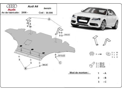 Ocelový kryt motoru Alfa Romeo Mito (2008-2018)Alfa Romeo Mito 2