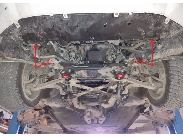 Ocelový kryt motoru Audi A4 B9 All Road (2015-2025)Audi Allroad