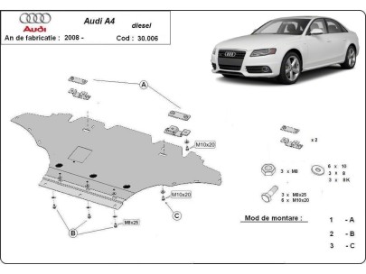 Ocelový kryt motoru Mercedes ML W164 (2005-2011)Startseite 2