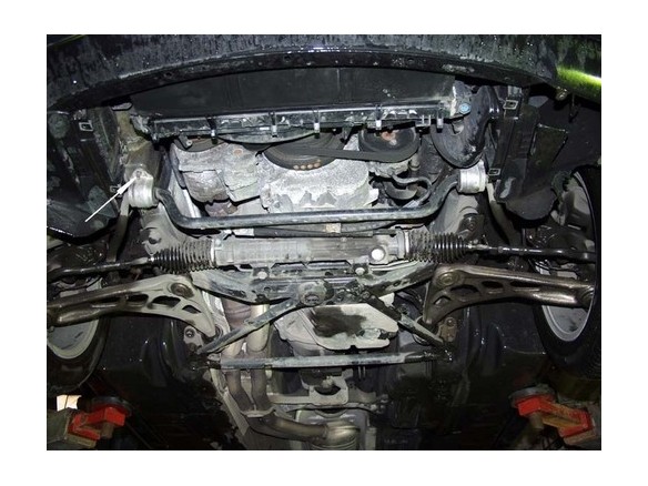 Ocelový kryt motoru BMW Seria 3 E46 - benzin (1998-2005)BMW Seria 3