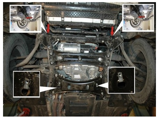 Ocelový kryt motoru BMW X3 - F25 (2010-2017)BMW X3