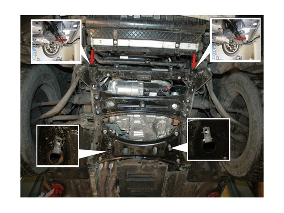 Ocelový kryt motoru BMW X3 - F25 (2010-2017)BMW X3