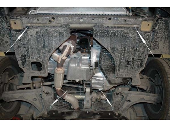 Ocelový kryt motoru Chevrolet Lacetti / Nubira (2004-2009)Chevrolet Lacetti