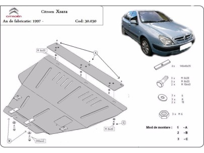 Ocelový kryt motoru Citroen Xsara (1997-2004) 2