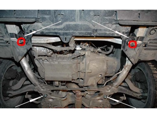 Ocelový kryt motoru citroen C5 (2008-2017)Citroen C5