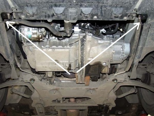 Ocelový kryt motoru Citroen C5 (2004-2007)Citroen C5