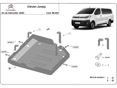 Ocelový kryt AdBlue Citroen Jumpy (2020-2025) 2