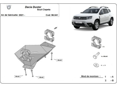 Ocelový kryt EGR Dacia Duster (2021-2024) 2