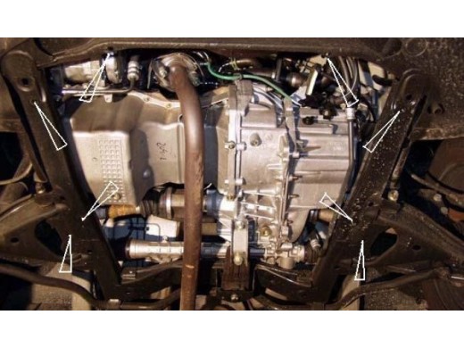 Ocelový kryt motoru Dacia Sandero (2005-2012)Dacia Sandero