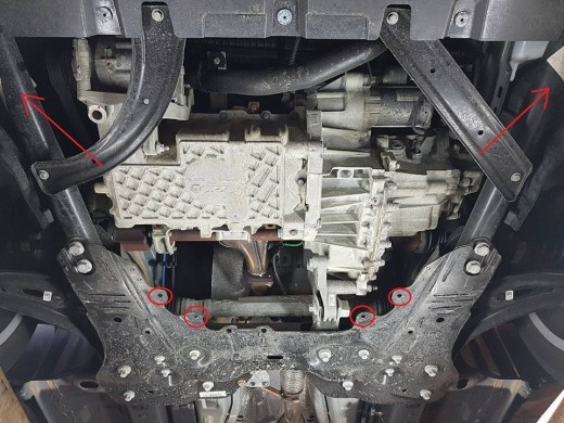 Ocelový kryt motoru Fiat 500x (2014-2025)Fiat 500