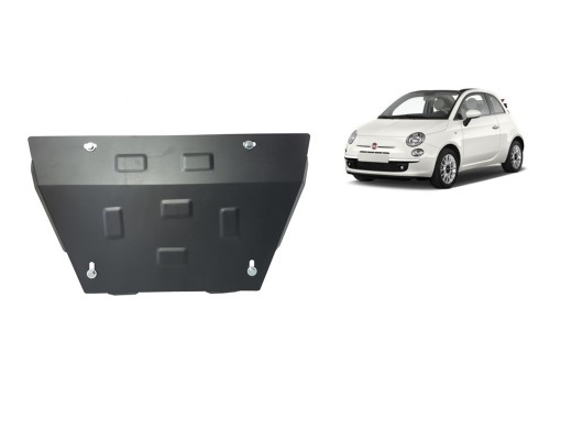 Ocelový kryt motoru Fiat 500 S (2007-2025)Fiat 500