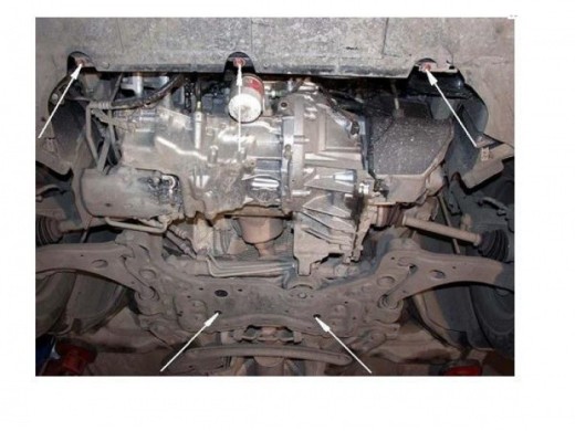 Ocelový kryt motoru Fiat Stilo (2001-2010)Fiat Stilo