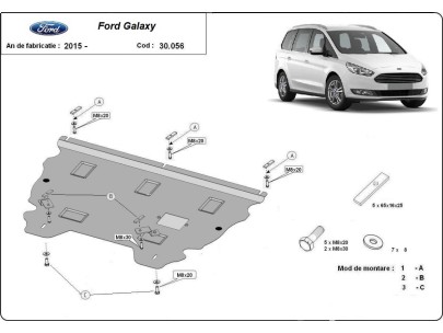 Ocelový kryt motoru Ford Galaxy 3 (2015-2022) 2