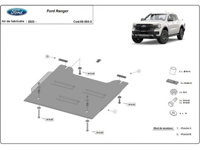 Ocelový kryt motoru Ford Kuga (2008-2012)Ford Kuga