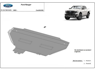 Ocelový kryt chladiče Ford Ranger (2023-2026)