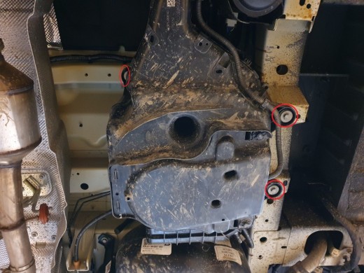 Ocelový kryt AdBlue Ford Transit Custom (2020-2023)Ford Transit Custom