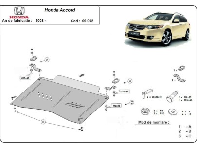 Ocelový kryt motoru Honda Accord (2008-2012) 2