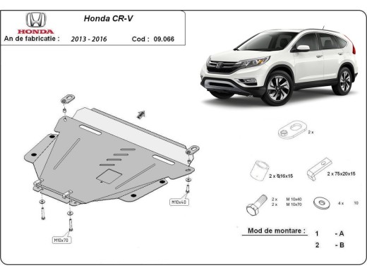 Ocelový kryt motoru Honda CR-V (2013-2016)Honda CR-V