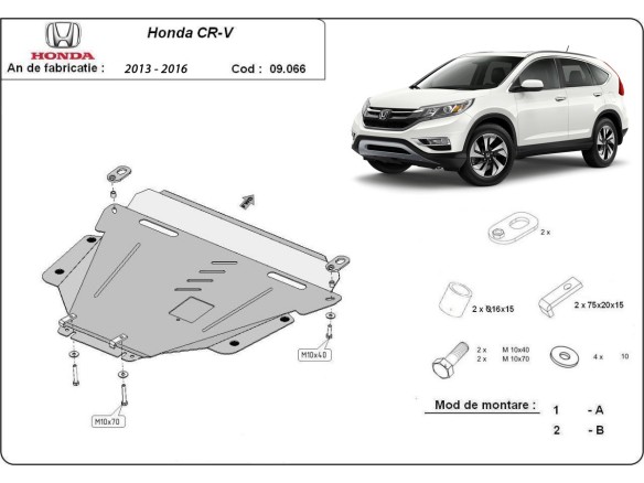 Ocelový kryt motoru Honda CR-V (2013-2016)Honda CR-V