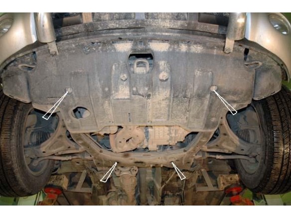 Ocelový kryt motoru Hyundai Veracruz (2009-2015)Hyundai Veracruz