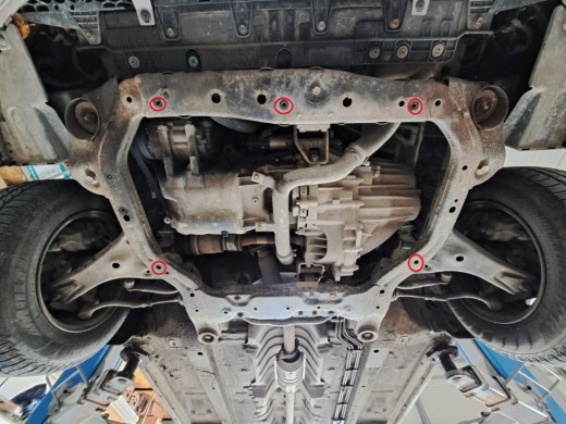 Ocelový kryt motoru Hyundai Verna (2005-2010)Hyundai Verna