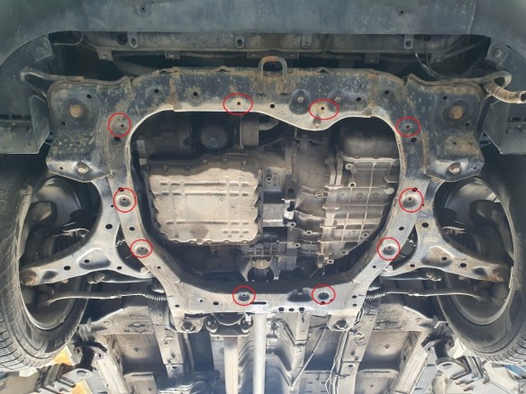 Ocelový kryt motoru Kia Sorento (2010-2012)Kia Sorento