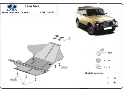 Ocelový kryt motoru Lada Niva (1995-2020) 2