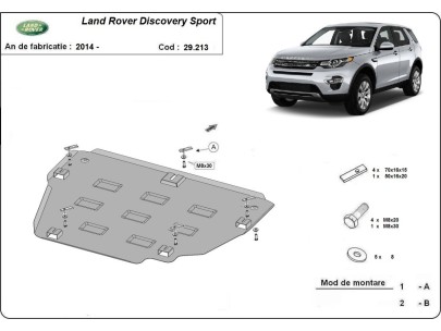 Ocelový kryt motoru Land Rover Discovery Sport (2014-2019) 2