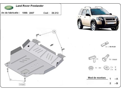 Ocelový kryt motoru Land Rover Freelander 1 (1998-2007) 2