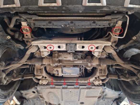 Ocelový kryt motoru Mercedes GLC Coupe X253 (2015-2022)Mercedes GLC