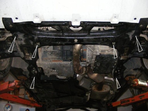 Ocelový kryt motoru Mercedes B-Class (2005-2011)Mercedes B-Classe