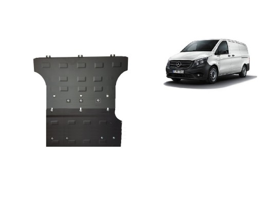 Ocelový kryt motoru Mercedes Viano W447 2.2 D, 4x2 (2014-2025)Mercedes Viano