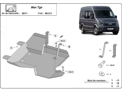 Ocelový kryt AdBlue Man TGE (2017-2020) 2