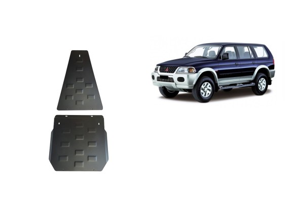 Ocelový kryt převodovky a reduktoru Mitsubishi Pajero Sport 1 (1998-2007)Mitsubishi Shogun Sport