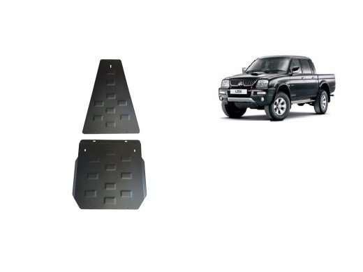 Ocelový kryt převodovky a reduktoru Mitsubishi L 200 (1998-2007)Mitsubishi L200