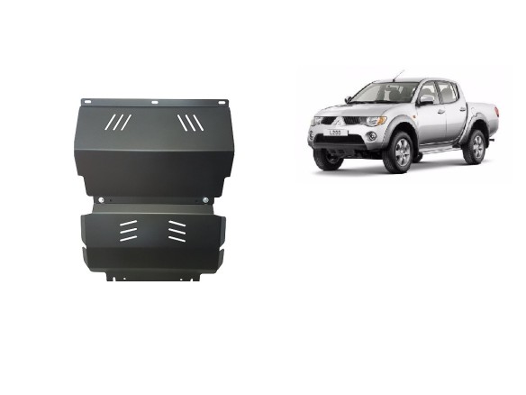 Ocelový kryt motoru Mitsubishi L 200 (2005-2015)Mitsubishi L200