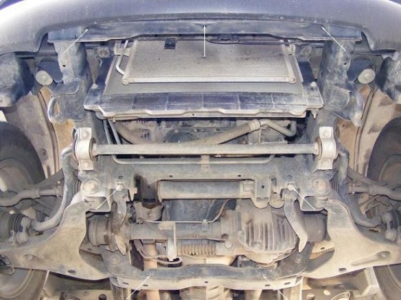 Ocelový kryt motoru Mitsubishi L 200 (2005-2015)Mitsubishi L200