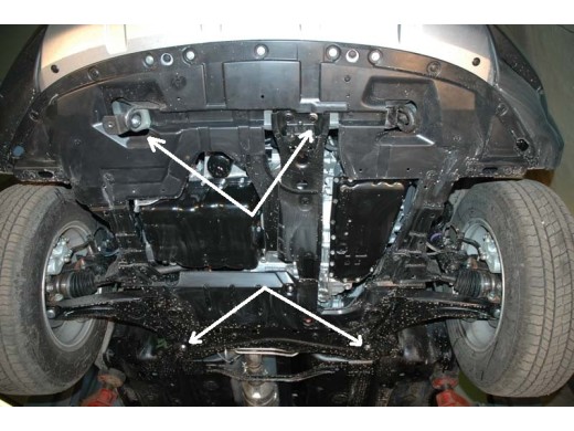 Ocelový kryt motoru Mitsubishi Outlander (2006-2012)Mitsubishi Outlander
