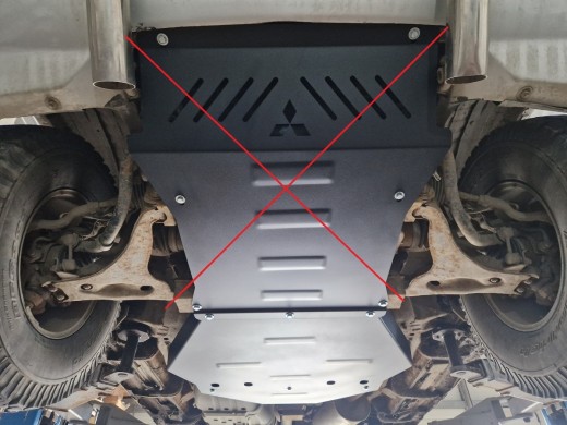 Ocelový kryt převodovky Mitsubishi Pajero 3 (V60, V70) Vers. 2.0 (1999-2007)Mitsubishi Shogun