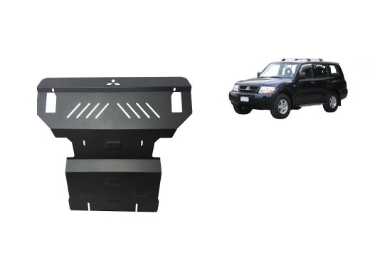 Ocelový kryt motoru Mitsubishi Pajero 3 (V60, V70) (1999-2007)Mitsubishi Shogun