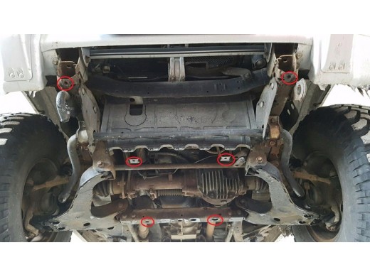 Ocelový kryt převodovky Mitsubishi Pajero 3 (V60, V70) (1999-2007)Mitsubishi Shogun