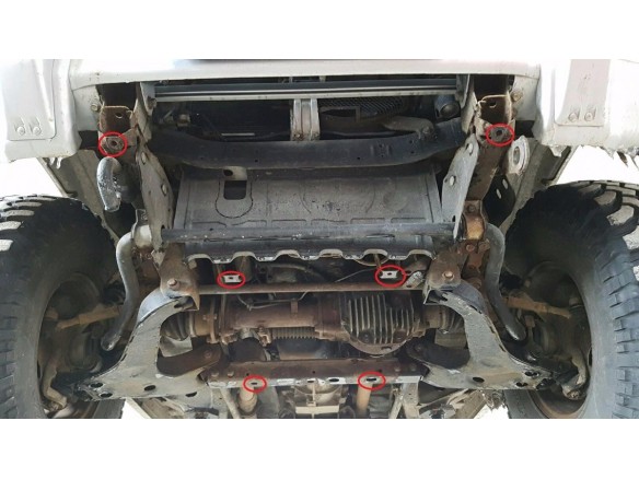 Ocelový kryt převodovky Mitsubishi Pajero 3 (V60, V70) (1999-2007)Mitsubishi Shogun