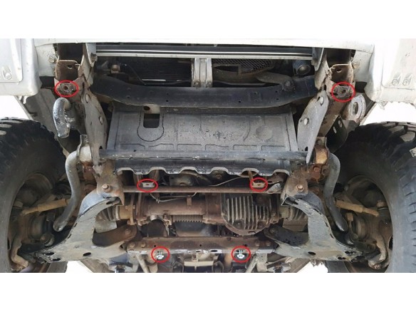 Ocelový kryt převodovky Mitsubishi Pajero 3 (V60, V70) (1999-2007)Mitsubishi Shogun