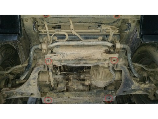 Ocelový kryt motoru Mitsubishi Pajero 4 (V80, V90) (2007-2021)Mitsubishi Shogun