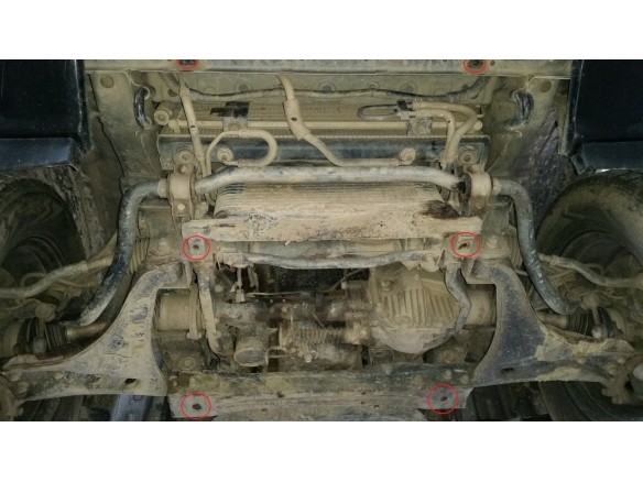 Ocelový kryt motoru Mitsubishi Pajero 4 (V80, V90) (2007-2021)Mitsubishi Shogun