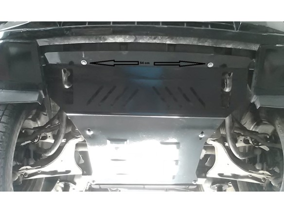 Ocelový kryt motoru Mitsubishi Pajero 4 (V80, V90) (2007-2021)Mitsubishi Shogun