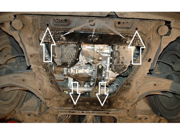 Ocelový kryt motoru Nissan Juke (2010-2019)Nissan Juke