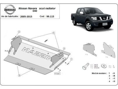 Ocelový kryt motoru Nissan Navara D22 (1997-2004)Nissan Navara 2