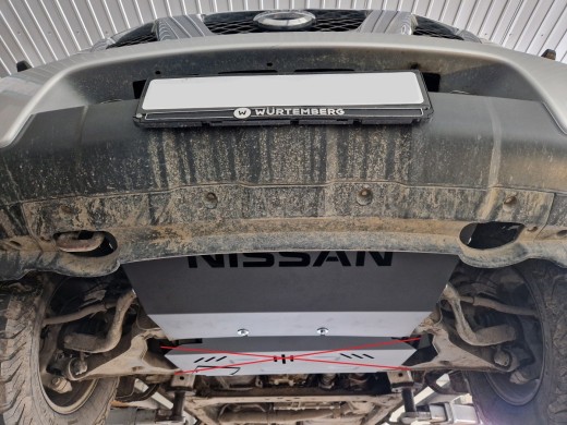 Ocelový kryt chladiče Nissan Navara (2005-2015)Nissan Navara